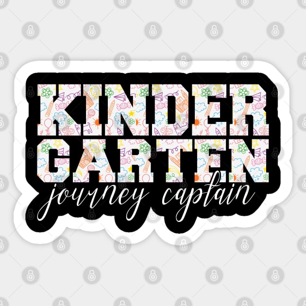 Kindergarten Journey Captain Teachers Gift Idea Sticker by BarrelLive